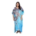 thumbnail image 1 of Oussum Women Plus Size Poly Satin Kaftans Dresses Gown Long Maxi Kimono Ladies Caftans, 1 of 7