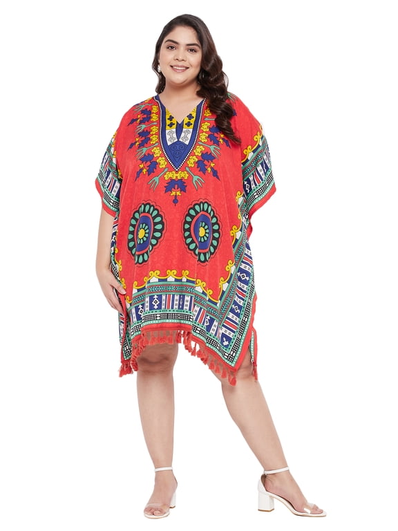 Women Plus Size Tunics Short Kaftan Dress For Girl & Ladies Online