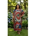 thumbnail image 1 of Oussum Women'S Plus Size Caftan Dress Long Maxi Kaftan Loungewear, Size Fit 1X-3X, 1 of 7