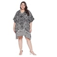 thumbnail image 1 of Oussum Women Tunic Dress Short 3/4 Sleeves Caftan for Ladies Casual Dresses, 1 of 8