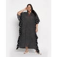 thumbnail image 1 of Oussum Women's Plus Size Frill Caftans Polyester Kaftan Dress Beach Cover-Up for Ladies, 1 of 5