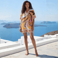 thumbnail image 1 of Oussum Women's Plus Size Kaftan Short Tunic ¾ Sleeve Kimono Caftan Dresses Online, 1 of 10