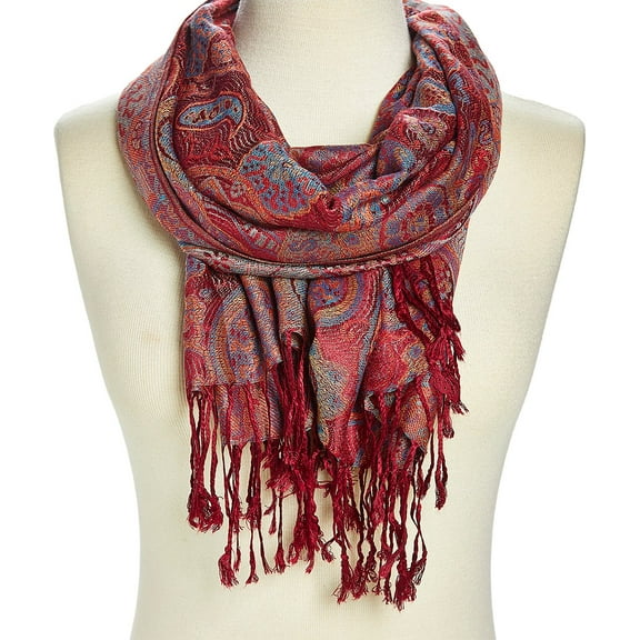 Oussum Women's Soft Floral Paisley Pashmina Scarf