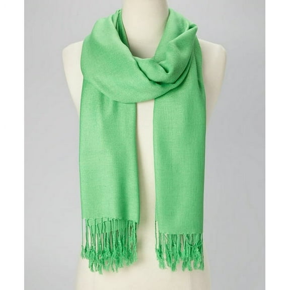 Oussum Women's Soft Solid Pashmina Scarf, Mint Green