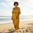 thumbnail image 1 of Oussum Womens Kaftans Satin Long Maxi Dress for Women Adjustable Size Caftans Plus Size Nightwear Evening Gown Beachwear Casual Dresses Online, 1 of 7