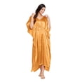 thumbnail image 1 of Oussum Womens Kaftans Satin Long Maxi Dress for Women Adjustable Size Caftans Plus Size Nightwear Evening Gown Beachwear Casual Dresses Online, 1 of 8