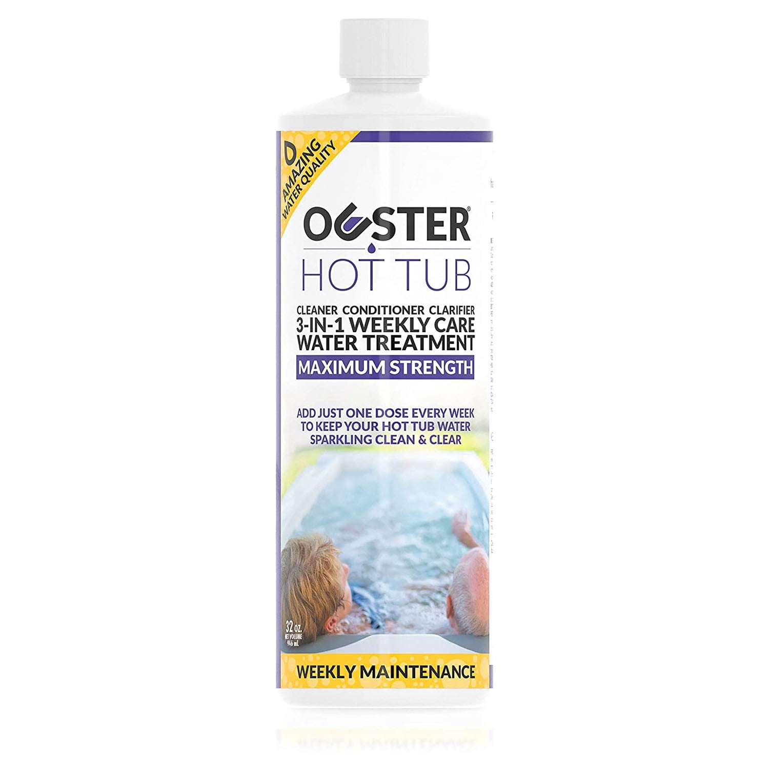 Ouster Maximum Strength 32oz Hot Tub Weekly Care Water Treatment