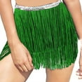 thumbnail image 1 of Ousvtion Clearance Deals Sequin Tassel Skirt for Women, Womens Belly Dance Hip Scarf Wrap Sparkly Tinsel Fringe Skirts Rave Festival Outfit Mardi Gras Costume,Green,Free Size, 1 of 4
