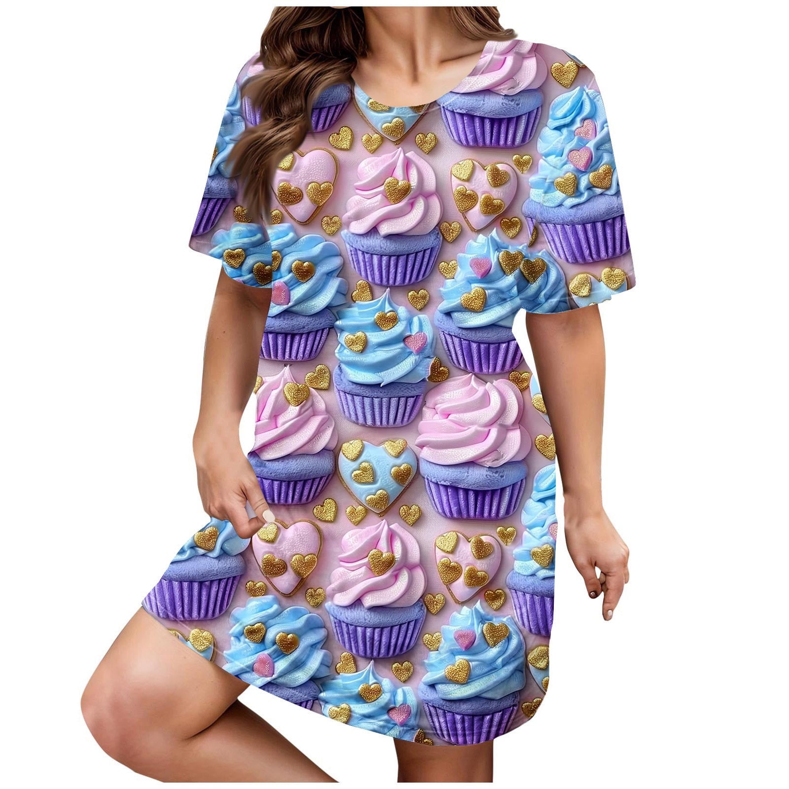 LOVE PRINTED HALF SLEEVE NIGHT WEAR