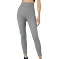 thumbnail image 1 of Ousvtion High Waist Legging Womens, Tummy Control Tights for Women Solid Color Legging Elastic Waisted Trousers Comfy Sweatpants Clearance Saving,Gray,Medium, 1 of 7