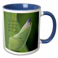 thumbnail image 1 of 3drose, Out Beyond Ideas Rumi Quote - Wisdom - Inspirational - Iris Flower, 11oz Two-tone Blue Mug, 1 of 6