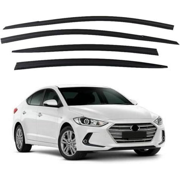 Out-Channel Window Vent Visor Rain Guard Deflector for Hyundai Elantra 2017-2020
