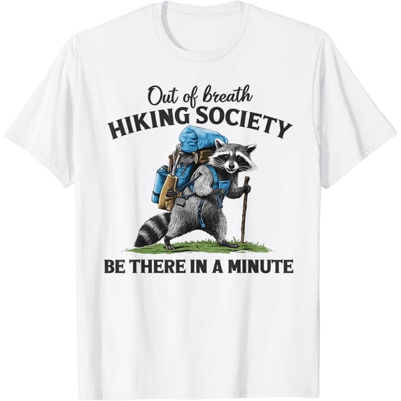 Out Of Breath Hiking T-Shirt, Outdoor Tee Size S-5XL