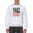 thumbnail image 1 of Out Of Candy Sweatshirt Men -Image by Shutterstock, Male 4X-Large, 1 of 4