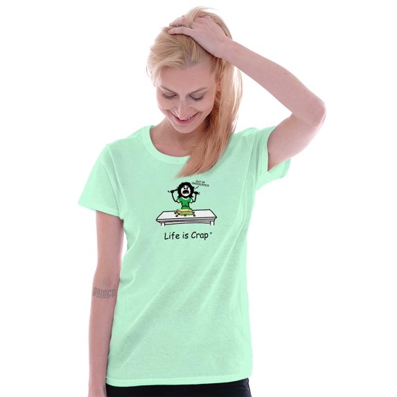 Out Of Chocolate Chocoholic Funny Women's T Shirt Ladies Tee Brisco Brands S