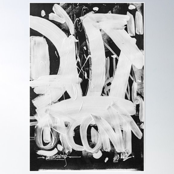 Out Of Control Poster Wall Art, Modern Wall Decor For Living Room Bedroom, 24x36 UNFRAMED