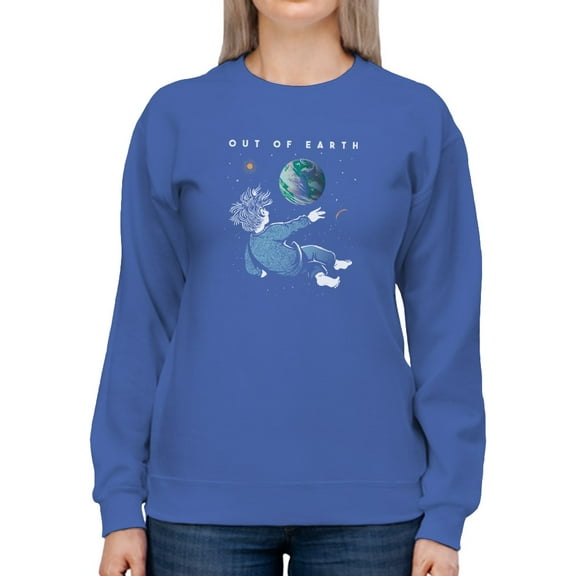 Out Of Earth Sweatshirt Women -Smartprints Designs, Female 5X-Large