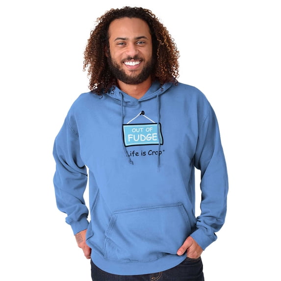 Out Of Fudge Sweet Tooth Foodie Unisex Plus Fleece Graphic Hoodie Brisco Brands 2X
