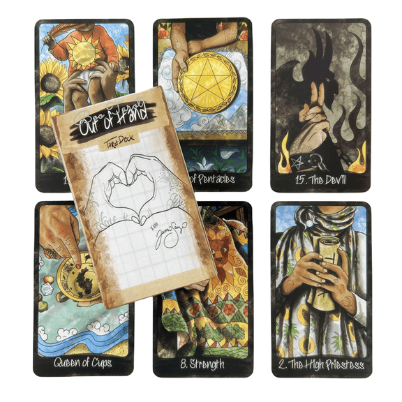 Out Of Hand Tarot Deck A 78 Tarot cards Art Unique Divination Board Games Taro Playing Full English Mysterious