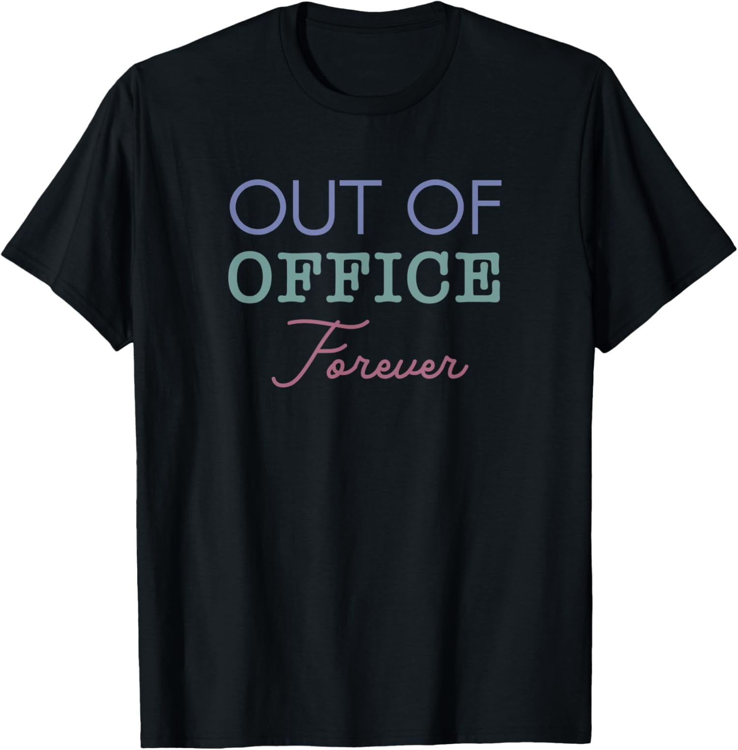 Out of Office Cotton T-shirt Blue