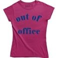 thumbnail image 1 of Out Of Office Funny Xmas Gift Secret Santa Women's T-Shirt, 1 of 4
