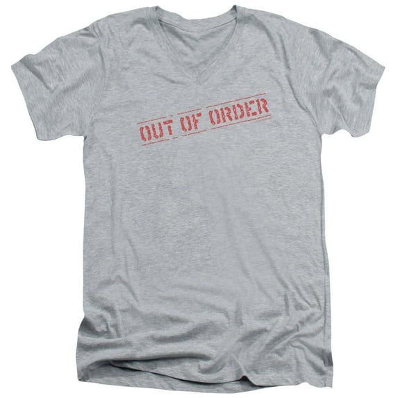 - Out Of Order - Slim Fit V Neck Shirt - Small