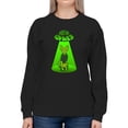 thumbnail image 1 of Out Of Space Sphynx Feline Sweatshirt Women -Smartprints Designs, Female Medium, 1 of 4