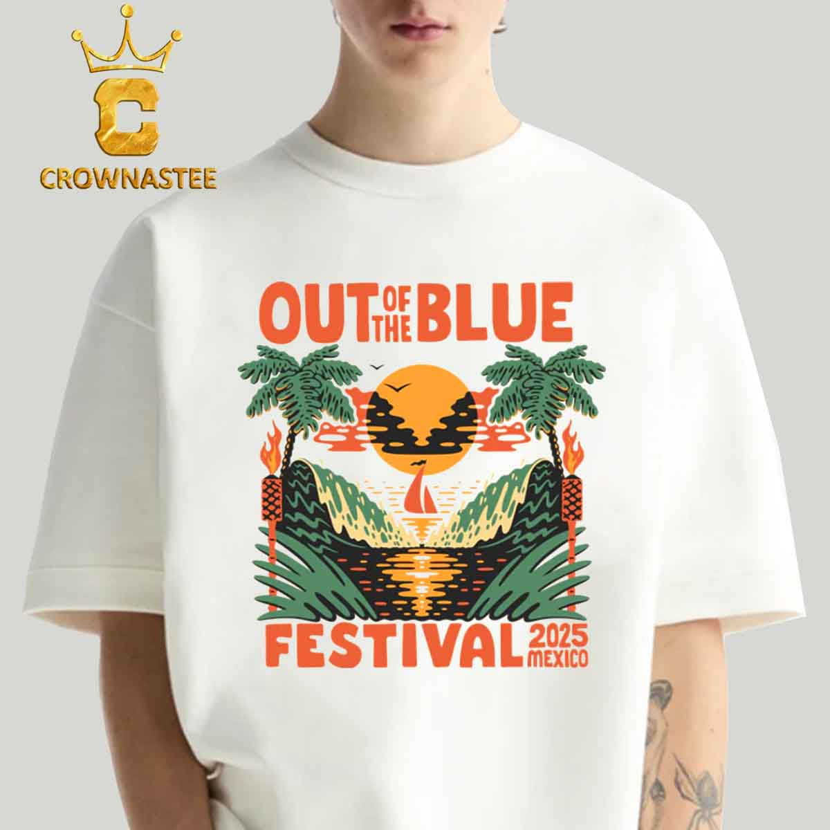 Out Of The Blue Festival Mexico 2025 Waves Classic TShirt