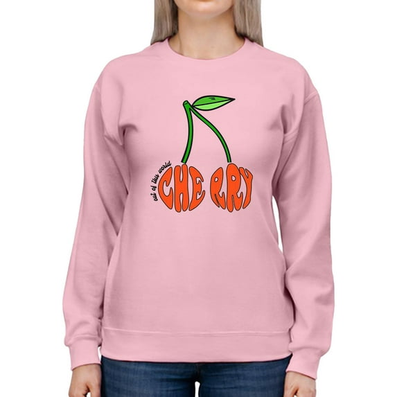 Out Of This World Cherry Sweatshirt Women -Image by Shutterstock, Female x-Large