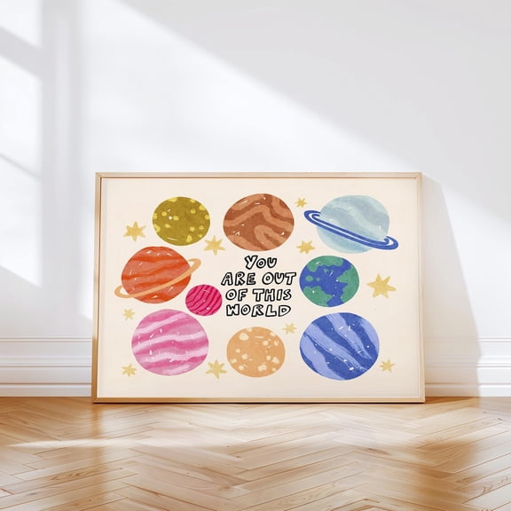 Out Of This World Printable Stars Planet Poster