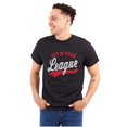 thumbnail image 1 of Out Of Your League Funny Dating Plus Size Crewneck Graphic Tee Shirt Brisco Brands 2X, 1 of 2