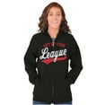 thumbnail image 1 of Out Of Your League Funny Dating Zip Up Hoodie Men's Women's Brisco Brands S, 1 of 1