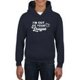 thumbnail image 1 of Out Of Your League Hoodie Juniors -Smartprints Designs,  Medium, 1 of 4