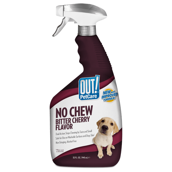 Out! PetCare Bitter Cherry Dog Chew Deterrent, Discourages Licking and Chewing, 32 Ounces - 1 pack