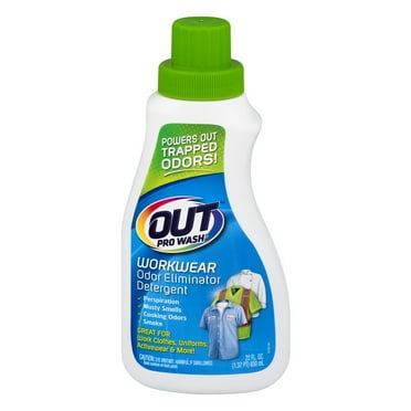 Out ProWash Odor Eliminator Laundry Detergent Liquid, Unscented, 22 oz., 1 Count