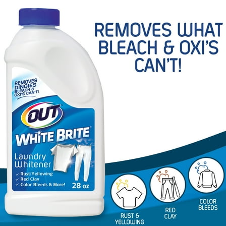 Out White Brite Laundry Whitener, 28 oz