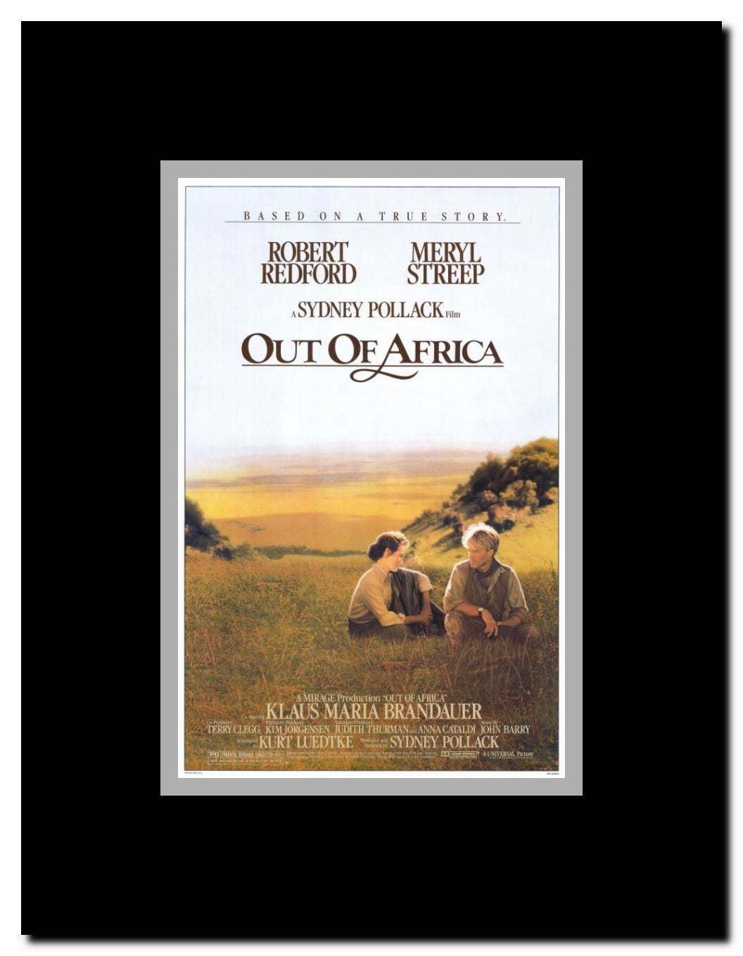 Out of Africa Framed Movie Poster