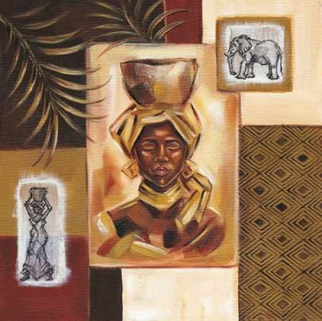 Out of Africa I Canvas Art - Wendy Fields (24 x 24)