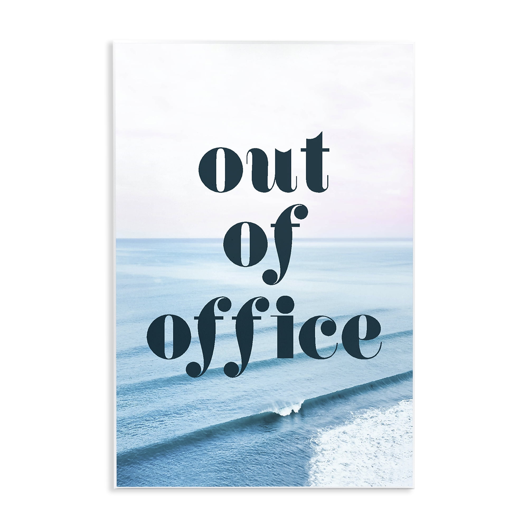 Out of Office Ocean Waves Wall Plaque Art, design by Lil' Rue