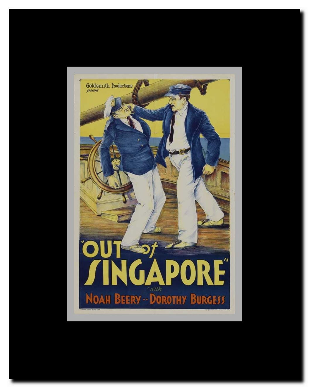 Out of Singapore Framed Movie Poster