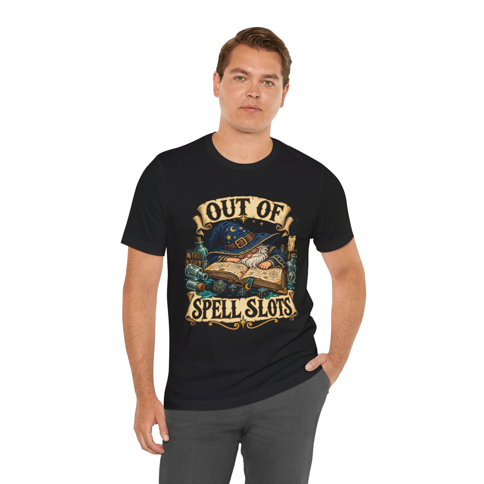 Out of Spell Slots Wizard T-Shirt - Walmart.com