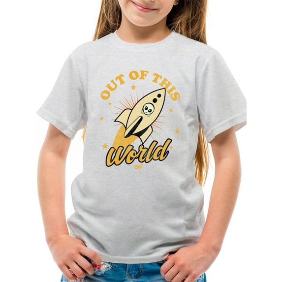 Out of This World - Alien Emoji Rocket Adventure Graphic Youth's T-shirt