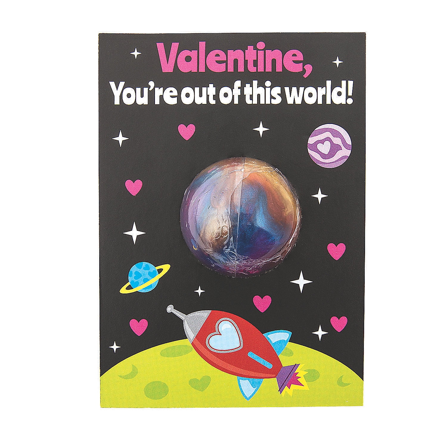 Out of This World Rainbow Putty with Valentine's Day Card for 12, Toys, Valentine's Day, 12 Pieces