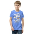 thumbnail image 1 of Out of This World Youth Short Sleeve Tee ,Space Shirt, Astronaut Tee, Kids Shirt, Boys T Shirt  (Heather Columbia Blue, S), 1 of 3