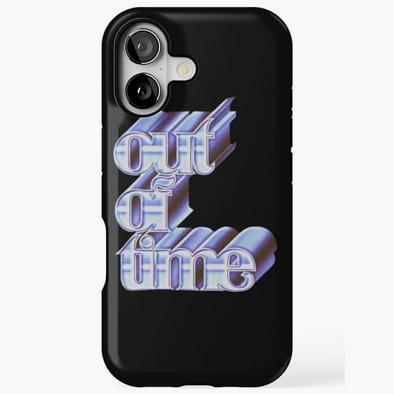 Out of Time Retro Music Inspired Design iPhone Case 17 to 11 Pro Max