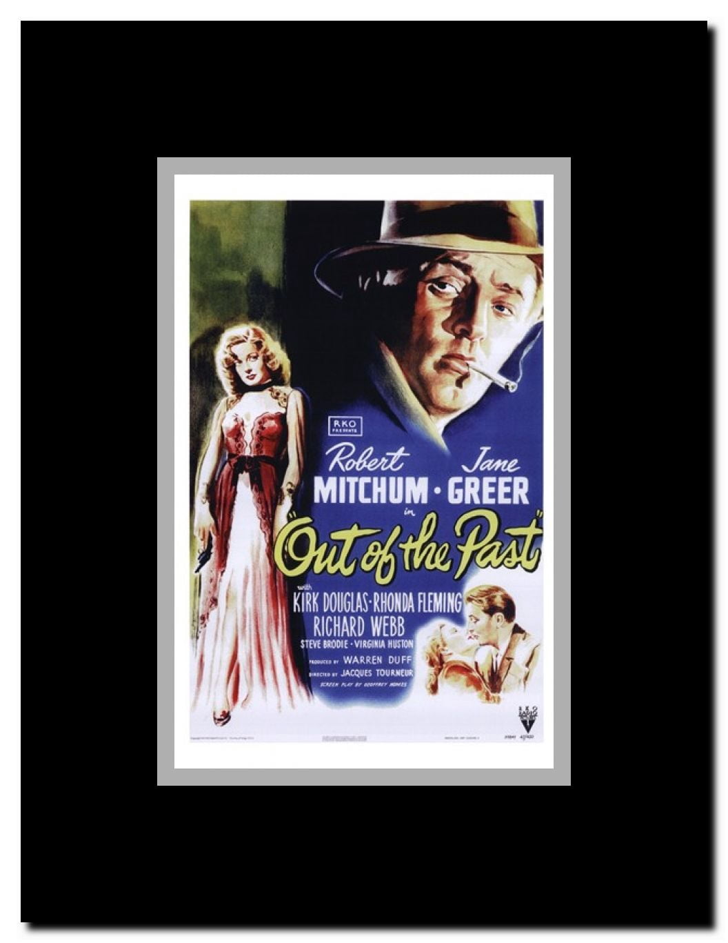 Out of the Past Framed Movie Poster