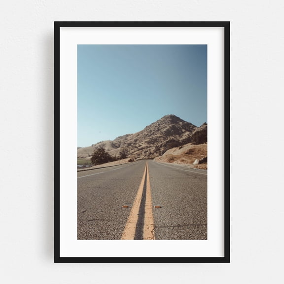 Out of the Way - Three Rivers California Photography Landscape Mountain Scenic Nature Minimalist Black Framed Wall Art Print 5 x 7 inches