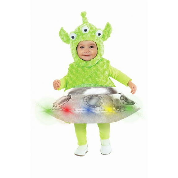 Out of this World Boys Toddler Light Up Alien with Spaceship Costume-M
