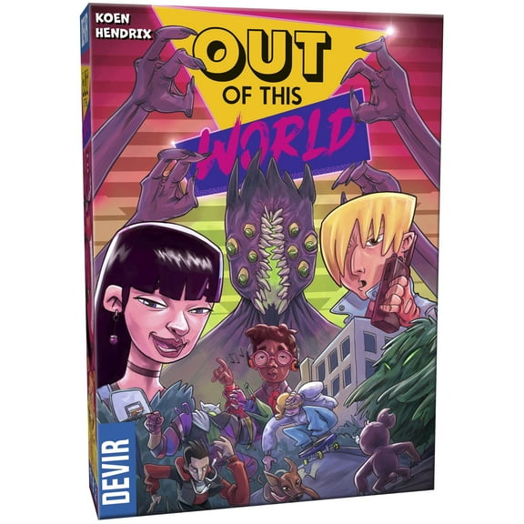 Out of this World - Devir Games, 90's Themed Supernatural Game, Cooperative Game for 3-5 Players. Ages 10+, 60 Min