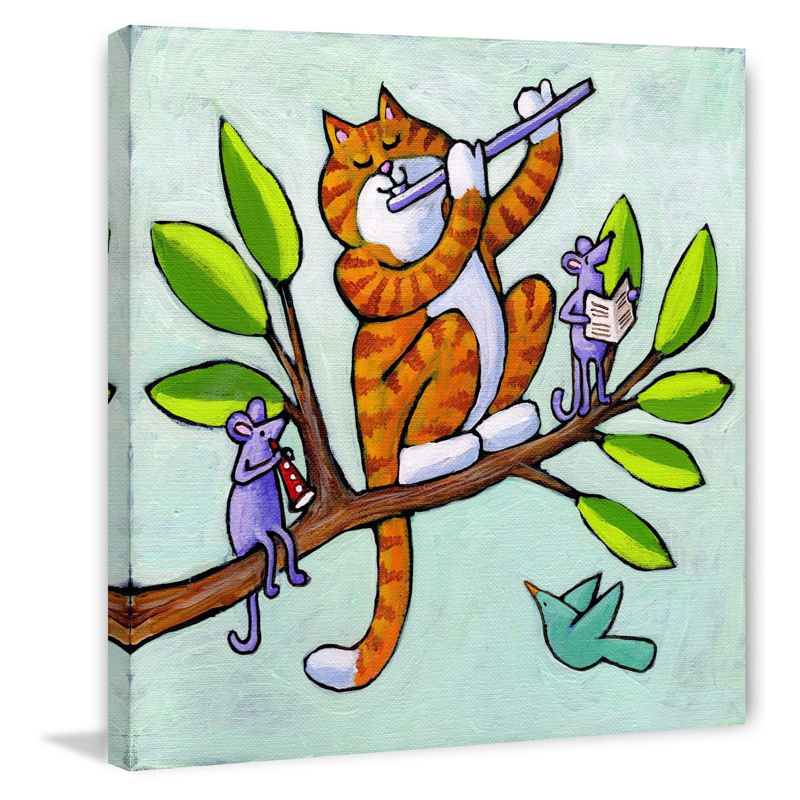 "Out on a Musical Limb" Painting Print on Wrapped Canvas